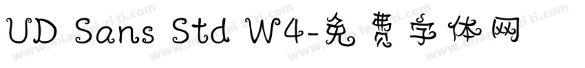 UD Sans Std W4字体转换